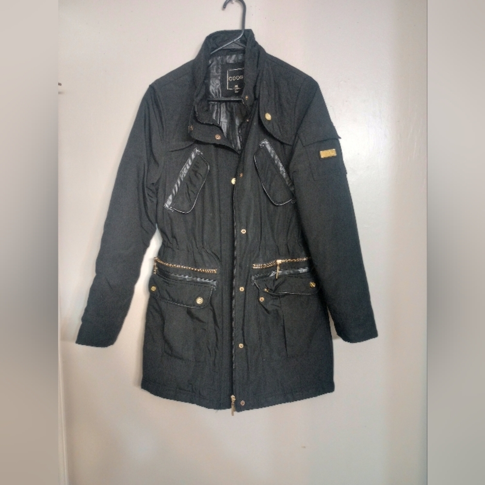 Women's Coogi Jacket With Gold Logo with Snap Closure